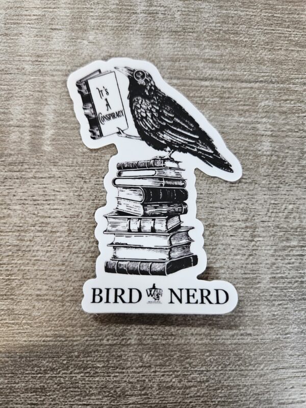 "Bird Nerd Vinyl Sticker" (3") (Copy)