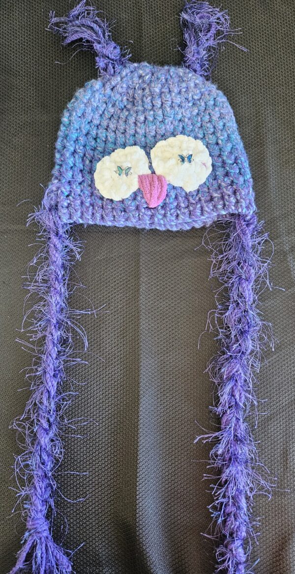 Crocheted Owl Hat: Youth Medium - Image 2