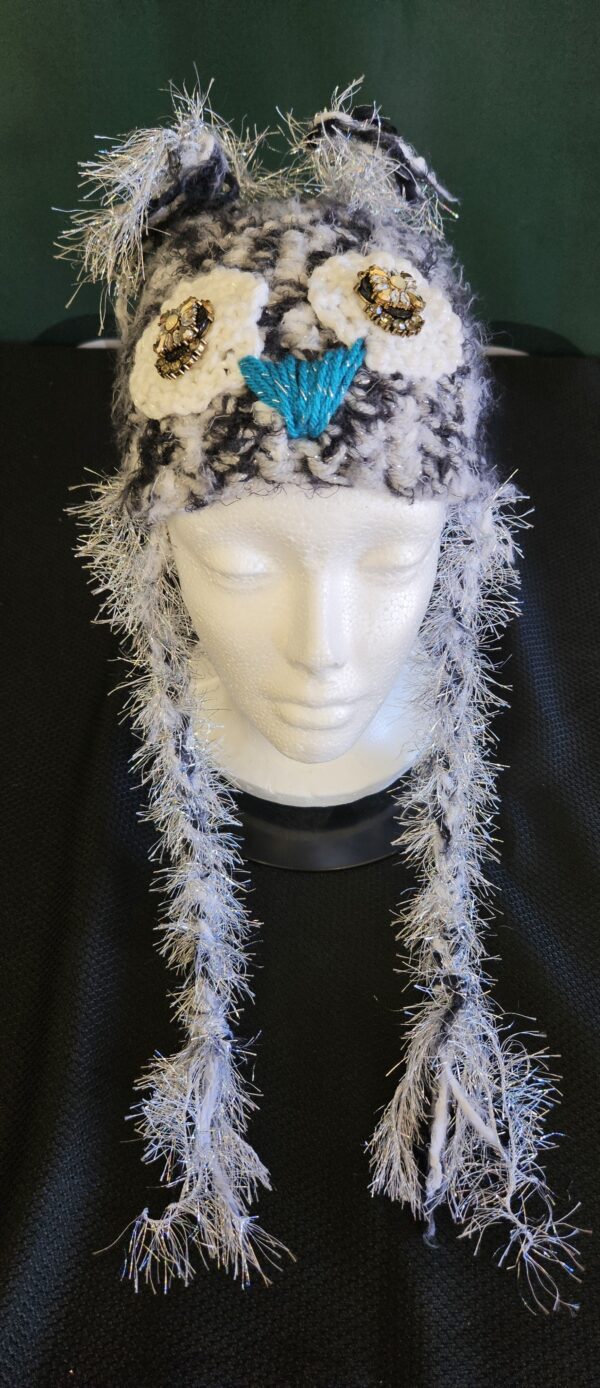 Crocheted Owl Hat: Youth Small