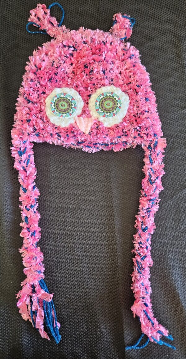 Crocheted Owl Hat: Adult - Image 2