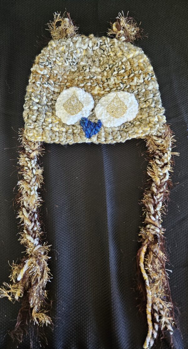 Crocheted Owl Hat: Adult - Image 2