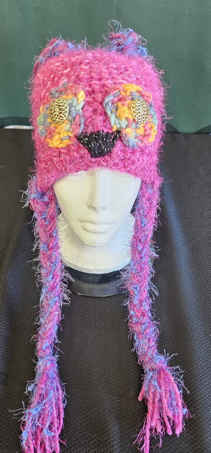 Crocheted Owl Hat: Adult